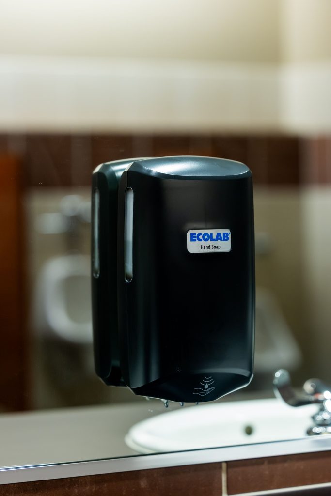 ada bathroom violations: soap dispenser