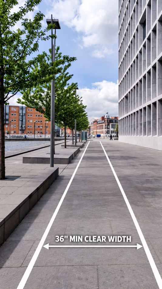 sidewalk width requirements